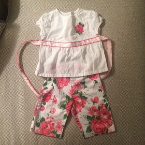 🌹Janie and Jack adorable 2 piece rose outfit! 🌹
